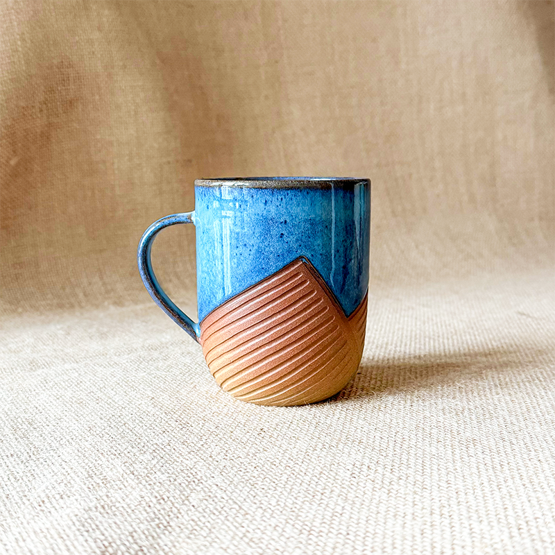 Handmade Pottery Mugs | Handmade Coffee Mug | Facets by Garima