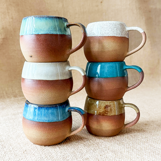 Handmade Ceramic Mug | Handmade Espresso Cup | Facets by Garima