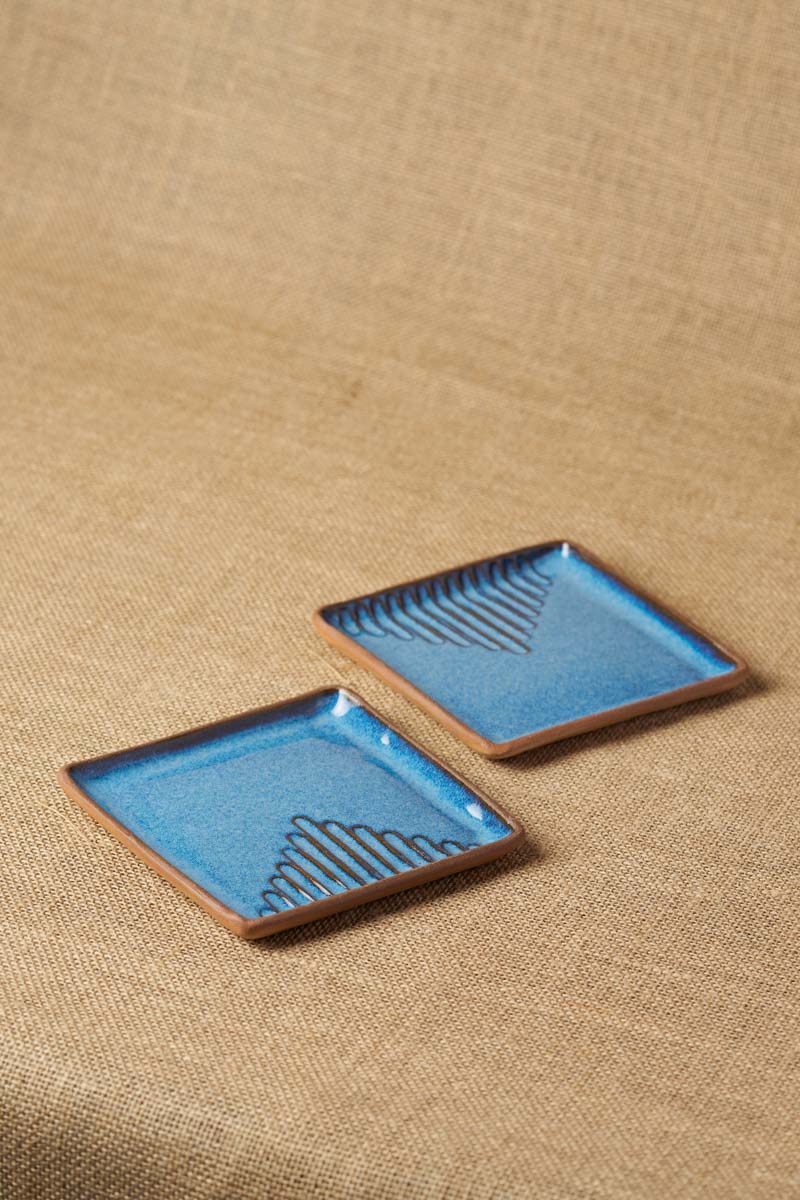 Tiger Hill Square Plate (Set of 2)