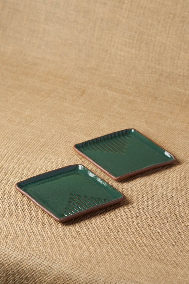 Tiger Hill Square Plate (Set of 2)