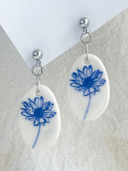 Porcelain Earring: Botanic Collection