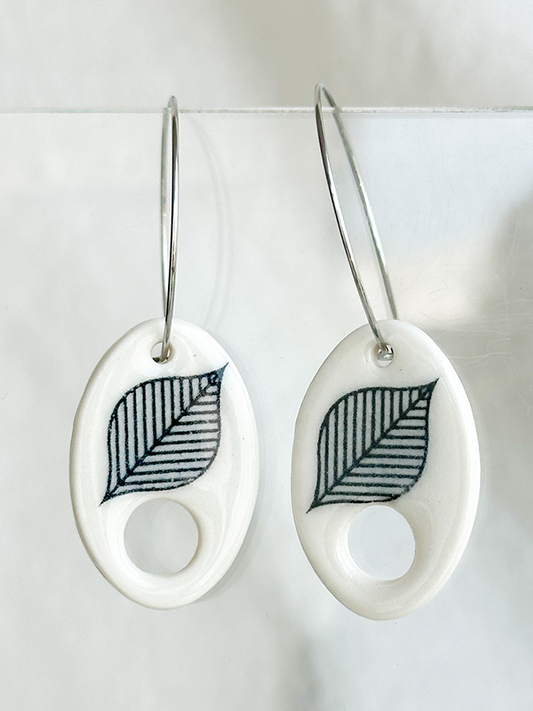 Porcelain Earring: Botanic Collection