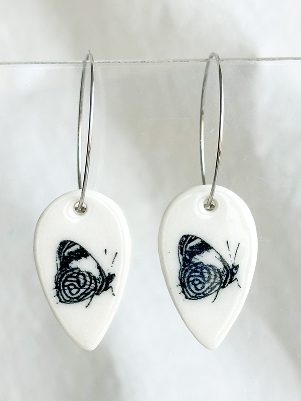 Porcelain Earring: Botanic Collection