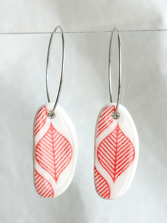 Porcelain Earring: Botanic Collection