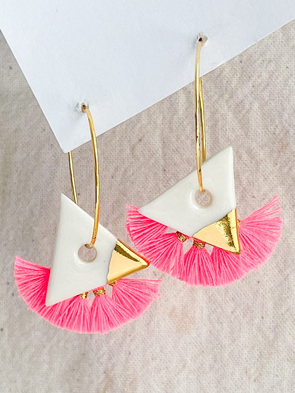 Tassel Drop Earrings | Women's Tassel Drop Earrings  | Facets by Garima