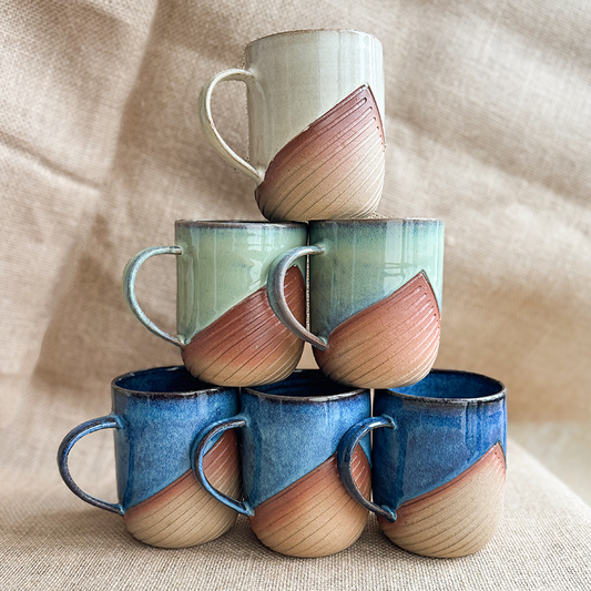 Handmade Pottery Mugs | Handmade Coffee Mug | Facets by Garima