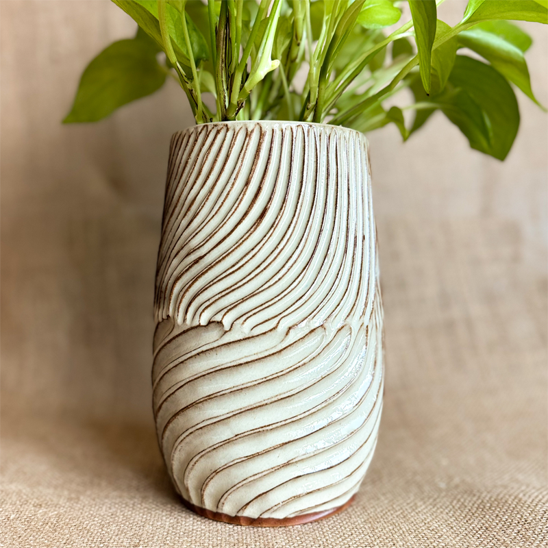 Handmade Ceramic Vase white